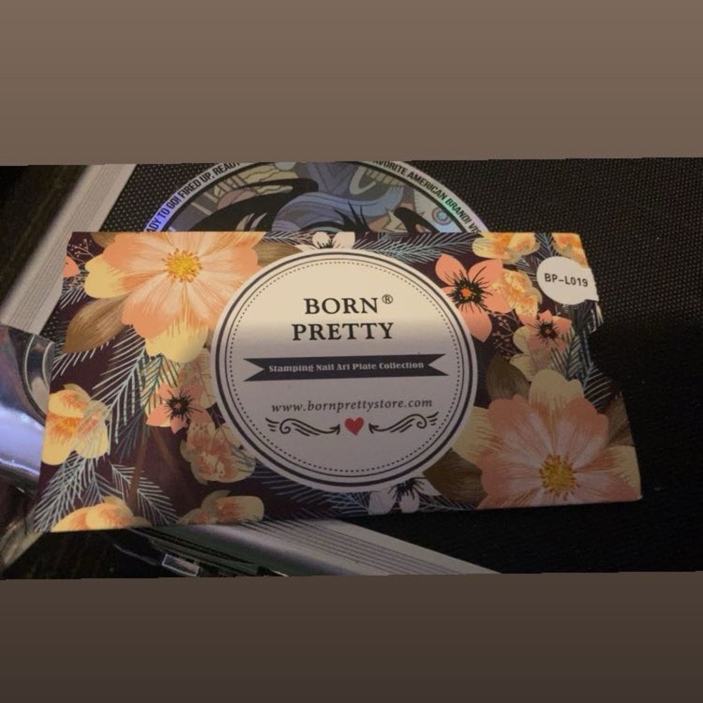 Floral Nail Art Stamping Plate